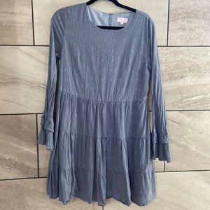 Pink Lily Dusty Blue Dress